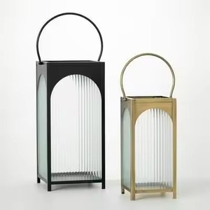 Lanterne suspendue en métal, porte-bougie décoratif pour patio, jardin, mariage, fête, restaurant, hôtel, utilisation en extérieur - Product Image 4