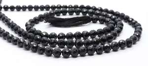 Natural Black Spinel Faceted Round <b>Ball</b> Beads 6 MM Black Spinel Gemstone Beads 14 Inch Faceted Black Spinel Round Beads Jewelry - Product Image 2