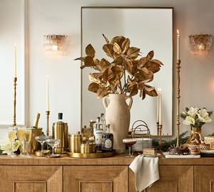 Wholesale Luxury <b>Round</b> Gold <b>Brushed</b> Dining Tray Bulk Metal Hotel Restaurant Serving Platter Elegant Minimalist Tableware - Product Image 5