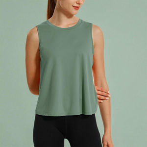 Performance Womens Yoga Tops Custom <b>Stretch</b> Fabric Gym Shirt Lightweight Activewear For Training And Yoga - Product Image 1