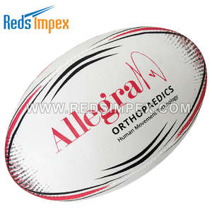 ลูกรักบี้โปรโมชั่นทำจากยางสังเคราะห์ทนทานลูกบอลโลโก้ปรับแต่งได้เต็มที่เหมาะสำหรับกิจกรรมขององค์กรการส่งเสริมการขายกีฬา - Product Image 3