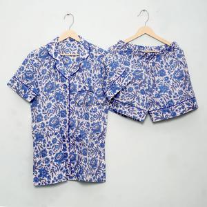 Conjunto de Pijama de Algodón 100% para Mujer, Estampado Floral, Pantalones Cortos, Talla Grande, Ropa de Dormir, Ropa de Playa, Conjunto de Pijama Corto - Product Image 2