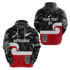 Sudadera con Capucha Personalizada con Logotipo OEM, Apliques Sublimados, Diseño Polinesio, 100% Algodón, Ropa Urbana para Hombre, Patrón Maorí Hawaiano - Product Image 1