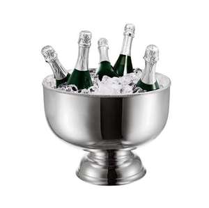 Bol à champagne doré à design martelé, très demandé, durable, pour refroidir les bouteilles, idéal pour la maison et les réceptions. - Product Image 3