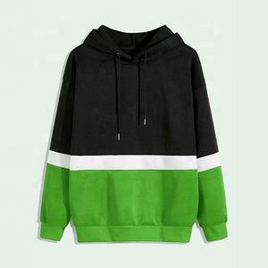 Faible QUANTITÉ MINIMALE DE COMMANDE en gros cool coton femmes à capuche deux tons couleur solide tricoté en vrac pas cher sweatshirts top qualité - Product Image 3