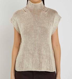 Pull sans manches en tricot pour femme - Prêt pour logo personnalisé - Haute qualité, doux, respirant, vente en gros pour l'hiver - Product Image 2