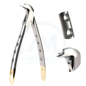 Pince dentaire orthodontique en acier inoxydable Al Mida Healthcare de qualité supérieure, instruments chirurgicaux pour l'extraction des molaires inférieures CE - Product Image 1