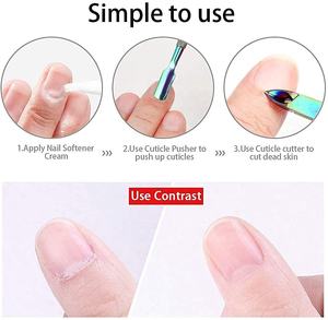 Ensemble professionnel de pinces et repousse-cuticules, articles multicolores pour cuticules fabriqués en acier inoxydable de haute qualité par Life Care Inst - Product Image 6