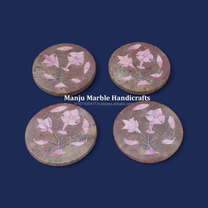 Nouvelle collection classique moderne de marque Meilleur miroir incrusté de stéatite avec nacre Forme ronde Utilisation pour la décoration de la maison et de l'hôtel - Product Image 5