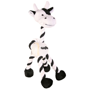 Jouet girafe à remonter en peluche avec corde, jouet interactif pour chien, 28 cm - Product Image 3