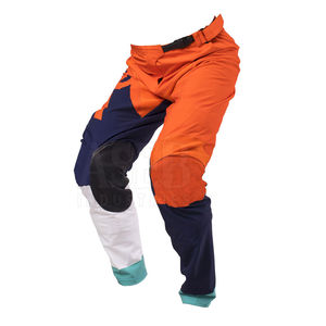 Pantalones de Motocross de Cuero para Hombre, Cintura Alta, Corte Recto, Casuales, de Algodón, con Botones, Teñido Liso, Secado Rápido y Transpirables - Product Image 2