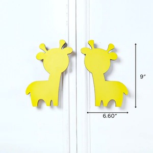 Poignée décorative moderne pour meuble, poignée de tiroir en bois pour enfants, poignées de commode Dino pour chambre d'enfant, poignée de porte pour enfants - Product Image 5