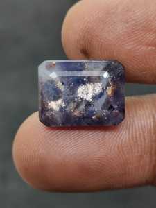 Iolite naturelle à facettes, pierre précieuse de sunstone rouge sang, qualité supérieure pour la fabrication de bijoux, pierre d'iolite en vrac - Product Image 5