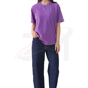 T-shirt décontracté pour femme, coupe oversize, en coton premium, style streetwear, logo personnalisé, toutes saisons - Product Image 2