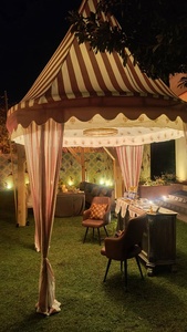 Luxury 3m Dia Round <b>Canopy</b> <b>Tent</b> Gazebo Water Resistant Outdoor Wedding Event Pavilion Custom Design - Product Image 4