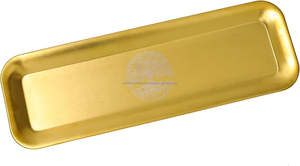 Bandeja decorativa redonda de latón martillado de alta calidad hecha a mano, bandeja de plato de exhibición para servir, Navidad por Ambiance Lifestyle - Product Image 3