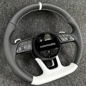 Cuir complet avec dos blanc à l'étiquette d'origine, noir et blanc, prend en charge la personnalisation privée pour <span class=keywords><strong>Audi</strong></span> A3 A4L A5 A6 A7 A8 - Product Image 5