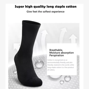 Designer Embroidered Logo Winter Crew Socks Custom Cotton Blend Breathable Quick Dry Yoga Sport Socks Men Fashion OEM Service - Product Image 4