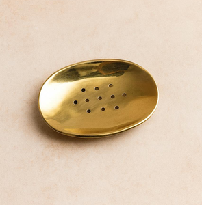 Gold Finished Decorative Brass Soap Dish Holder For Bathroom <b>Sink</b> Counter Shower Soap <b>Storage</b> Tray At Reasonable Price - Product Image 1
