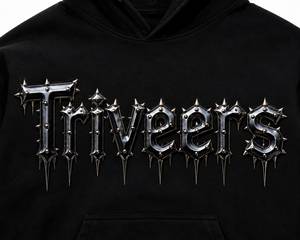Sudadera con Capucha Oversize Casual de Triveers Wholesale con Logo Metálico Personalizado para Hombre 2026 - Product Image 3