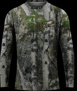 Camiseta de Pesca Casual de Manga Larga para Hombre, de Secado Rápido, Cuello Redondo, Corte Regular, Tejido de Algodón/Fibra de Bambú, Personalizable - Product Image 3