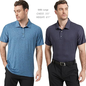 Polo de golf athlétique pour hommes, logo personnalisé, séchage rapide, performance, fabricant américain - Product Image 1