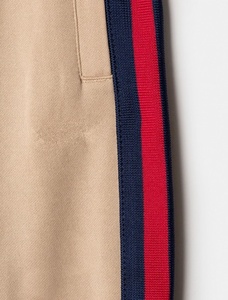 Pantalon de survêtement décontracté en polyester pour homme, taille mi-haute, coupe ample, style urbain, avec bande latérale, logo personnalisé, confortable - Product Image 6