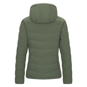 Veste matelassée à capuche pour femme, imperméable, légère, entièrement zippée, chaude, matelassée, manteau d'hiver décontracté, parka pour l'extérieur, par temps froid - Product Image 2
