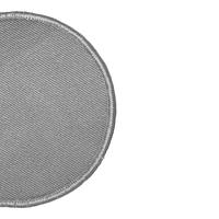 Patch en tissu denim sergé Dreadmark Circle avec bordure Merrow, feutre non tissé fait main, crochets et boucles à coudre, pour textiles de maison vierges