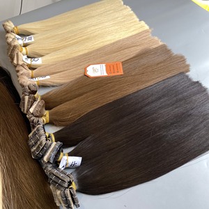 Extensiones de cabello humano 100% vietnamita, cinta Regular en color gris liso y grueso, doble estiramiento, precio al por mayor - Product Image 6