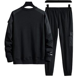 Ensembles de survêtements de couleur unie avec logo personnalisé de haute qualité pour hommes vente en gros de costumes de jogging ensembles de survêtements pour hommes survêtements pour hommes - Product Image 2