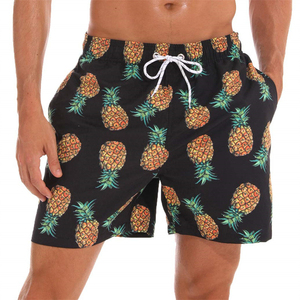 Shorts de Playa Casuales de Secado Rápido, Tejidos en 100% Algodón, Ligeros, para Surf y Natación, con Logotipo Personalizado, OEM, Venta al Por Mayor - Product Image 2