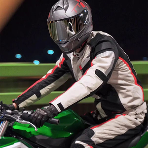 New Arrival Best Quality Unisex Genuine Leather Waterproof Breathable Quick Dry Garment Dyed Motorbike Suit Full Top Trending - Product Image 6