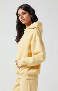 Conjunto de 2 Piezas para Mujer, Sudadera con Capucha y Pantalones Deportivos Cortos de Invierno, Atuendo Informal Cómodo a Juego, Tela Suave, Color Sólido - Product Image 4