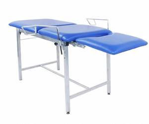 Table d'examen gynécologique manuelle Hitech en métal pour équipements médicaux, prix abordable, garantie 1 an sur site - Product Image 1