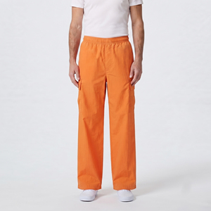 Men's Elastic Waist Cargo Windbreaker Pants Straight Fit Lightweight 100% Nylon Polyester Summer Loose Fit <b>Wind</b> <b>Breaker</b> Trouser - Product Image 6