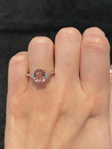 2 Ct Vintage round Cut Diamond Engagement <b>Ring</b> in Yellow <b>Gold</b> Rhodium Plated IGI Certified Luxury Style for Anniversary - Product Image 4