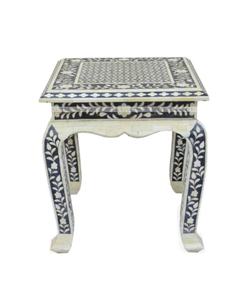 Table de chevet moderne de luxe faite à la main en MDF incrusté d'os Table d'appoint de style indien pour chambre salon meubles tendance recommandés - Product Image 6