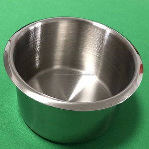Support de verre/bouteille encastrable manuel en acier inoxydable de classe I, format Jumbo, pour table de poker, casino, camping-car, bateau, bureau - Product Image 6