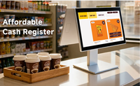 Sistema POS Todo en Uno con Pantalla Dual, Terminal POS, Caja Registradora con Windows, 16 GB, Intel I3/i5/i7, Pantalla Táctil Capacitiva de 15.6 Pulgadas