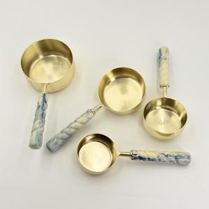 Cucharas y Tazas Medidoras de Acero Inoxidable, Cuchara para Granos de Café, Cuchara Medidora con Recubrimiento PVD Dorado, Herramienta y Accesorios de Bar, Precio Razonable - Product Image 3