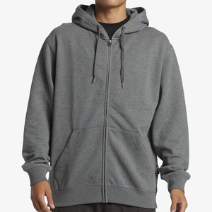 Sweat à capuche zippé en polaire brossée pour homme, chaud et doux, brodé, 100% coton, style décontracté, fitness, voyage, urbain, vêtement personnalisé - Product Image 1
