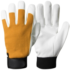 Premium Quality Goat Grain Leather <b>Driver</b> Working <b>Gloves</b> Heavy Duty Hand Protection Adjustable Wristband General Purpose - Product Image 3