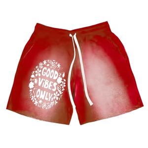 กางเกงขาสั้นซักกรดสำหรับผู้ชายกางเกงขาสั้นซักกรดสำหรับผู้ใหญ่เสื้อผ้าลำลองซักกรดซักได้พิมพ์ลายหน้าจอออกแบบได้ตามต้องการ - Product Image 2