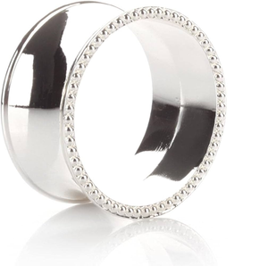 Anillo para Servilletas de Acero Inoxidable Moderno con Diseño de Cuentas, Decoración de Mesa, Artículo de Alta Calidad, Anillo para Servilletas de Acero Espejo - Product Image 1
