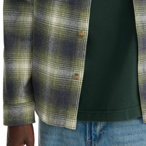Regular Fit <b>Flannel</b> Overshirt Casual Button Front Long Sleeve <b>Shirt</b> Soft Comfortable Layering Top for <b>Men</b> Everyday Streetwear - Product Image 5