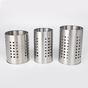 Support à ustensiles multifonctionnel en acier inoxydable pour cuisine, type sur pied, avec rangement pour baguettes - Product Image 2