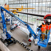 Mini nacelle élévatrice articulée 10m électrique autopropulsée à bras courbé avec dimensions de transport compactes