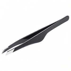 Pinzas Profesionales para Cejas con Punta Inclinada de Acero Inoxidable Reutilizables y Duraderas Diseño Moderno y Lujoso para Depilación - Product Image 3