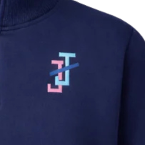 <b>Navy</b> Blue 1938 Quarter Zip Unisex Pullover Sweater Casual Knit Top Long Sleeve Fashion Streetwear Warm Apparel - Product Image 6